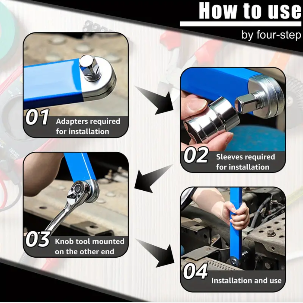 PRO-ZERO Offset Extension Wrench Set